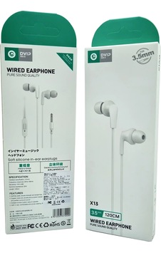 120cm Soft Silicone Mikrofonlu Kulaklık Dvip X13 Typc-e