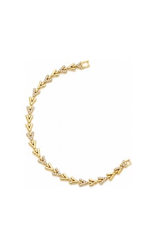 Balenbi Jewelry 14k Gold Renk Zirkon Taşlı Yaprak Desenli Kararmaz Çelik Kadın Bileklik 1187 Altın Balenbi Jewelry 14k Gold Renk Zirkon Taşlı Yaprak Desenli Kararmaz Çelik Kadın Bileklik 1187 Altın