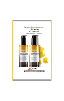 Loreal Professionnel Absolut Repair Molecular Çift Fazlı Saç Bakım Yağı 90 Ml X 2 Adet Loreal Professionnel Absolut Repair Molecular Çift Fazlı Saç Bakım Yağı 90 Ml X 2 Adet