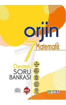Orjin Yayınları 7. Sınıf Matematik Destek Soru Bankası + 20 Denem Orjin Yayınları 7. Sınıf Matematik Destek Soru Bankası + 20 Denem