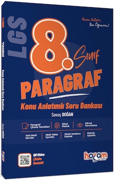 Hocam Anlatır 8. Sınıf Paragraf Konu Anlatımlı Soru Bankası Hocam Anlatır 8. Sınıf Paragraf Konu Anlatımlı Soru Bankası