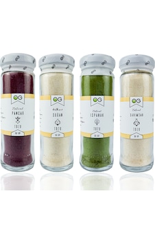 OG natural Sebze Tozu Seti Pancar, Soğan, Ispanak, Sarımsak OG natural Sebze Tozu Seti Pancar, Soğan, Ispanak, Sarımsak