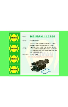 Termostat - 248 - Fiat Doblo 24-astra L 21- Combo E-corsa F 19- Grandland 17- Zafıra Lıfe 19- Vıvaro C - Dpmıx-hb - 19- J Termostat - 248 - Fiat Doblo 24-astra L 21- Combo E-corsa F 19- Grandland 17- Zafıra Lıfe 19- Vıvaro C - Dpmıx-hb - 19- J