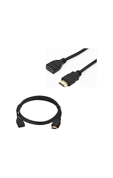 Erkek-dişi Gold Uçlu 50 Cm Uzatma Hdmı Kablo Mini Hd Uydu Alıcı Uyumlu Erkek-dişi Gold Uçlu 50 Cm Uzatma Hdmı Kablo Mini Hd Uydu Alıcı Uyumlu