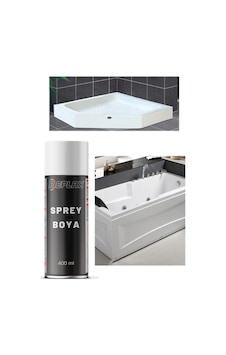Duşakabin Jakuzi Beyaz Sprey Boyası Suya Dayanıklı 400 Ml.