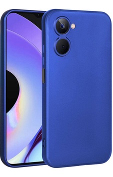 Realme 10 4g Kılıf Zore Premier Silikon Kapak Saks Mavi