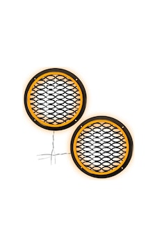Ledli Hoparlör Kapak 20cm 2adet 12v Pk-5051, Amber Ledli Hoparlör Kapak 20cm 2adet 12v Pk-5051, Amber