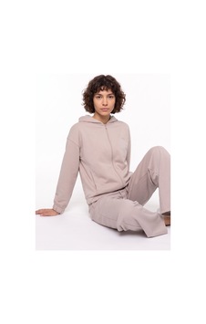 Jeep J6wl-swt7030 Bej Kadın Kapüşonlu Oversize Sweatshirt Jeep J6wl-swt7030 Bej Kadın Kapüşonlu Oversize Sweatshirt