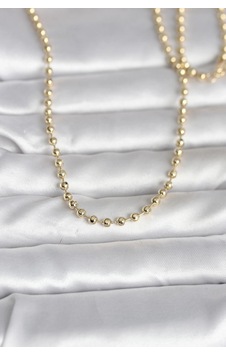 Buğz Cm 14k Gold Renk Top Zincirli Model 60 Cm Kadın Kolye Diğer 16768488