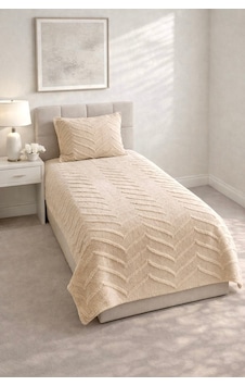 Arlinageo Tek Kişilik Yatak Örtüsü Takımı 180x240 - Bej - Çok Renkli Arlinageo Tek Kişilik Yatak Örtüsü Takımı 180x240 - Bej - Çok Renkli