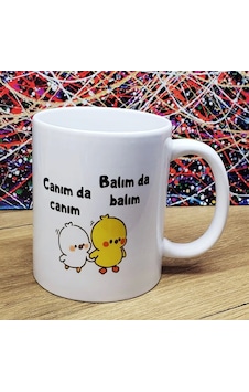 Canım Da Canım Balım Da Balım Tasarımlı Kupa Bardak Çok Renkli Canım Da Canım Balım Da Balım Tasarımlı Kupa Bardak Çok Renkli