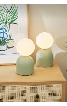 Modern Abajur Mint Green Beyaz Glop Camlı Masa Lambası Modern Abajur Mint Green Beyaz Glop Camlı Masa Lambası