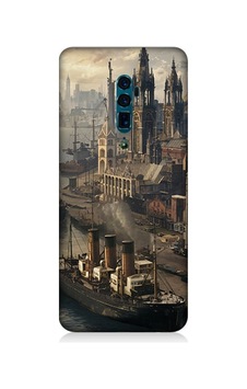 Oppo Reno 10x Zoom Uyumlu Liman Şehri Desenli Silikon Kılıf Oppo Reno 10x Zoom Uyumlu Liman Şehri Desenli Silikon Kılıf