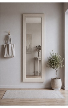 Mira Duvar Aynası Y:157 G:50 D:18 Cm / Aytaşı Krem