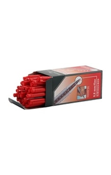 Faber Castell Tükenmez Kalem 0.8 MM Bilye Uç Kırmızı 1440 50'li Faber Castell Tükenmez Kalem 0.8 MM Bilye Uç Kırmızı 1440 50'li