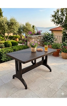 Evko Mobilya Plastik 70x120 Masa, Plastik Masa, Bahçe Balkon Teras Masası, Kare Masa, Dış Mekan Masası Acı Kahverengi Evko Mobilya Plastik 70x120 Masa, Plastik Masa, Bahçe Balkon Teras Masası, Kare Masa, Dış Mekan Masası Acı Kahverengi