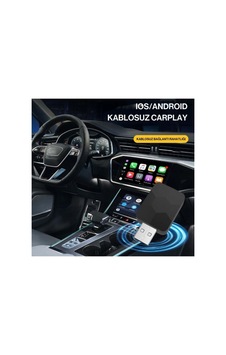 Kablosuz Carplay Ve Android Auto Adaptörü Usb Tak Çalıştır Araç Multimedya Dönüştürücü Wireless Carplay Dongle - 883201531