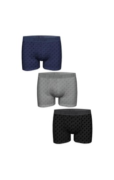 John Frank Üçlü Jakarlı Boxer White White John Frank Üçlü Jakarlı Boxer White White