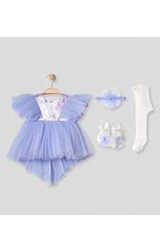 Pugi Baby Kız Bebek Şık Dantelli Mevlüt / Özel Gün Elbisesi Mor Pugi Baby Kız Bebek Şık Dantelli Mevlüt / Özel Gün Elbisesi Mor