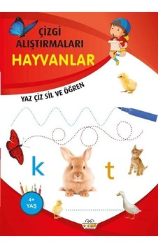 Hayvanlar - Çizgi Alıştırmaları 4+ - Emine Ulusoy Hayvanlar - Çizgi Alıştırmaları 4+ - Emine Ulusoy