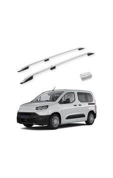 Turtle Toyota Proace City 2019-2025 / Uzun Şasi Tavan Çıtası Crown Gri