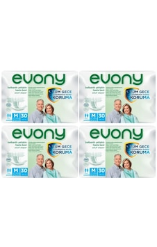 Evony Belbantlı Yetişkin Hasta Bezi Medium 120 Adet 4x30 Paket M