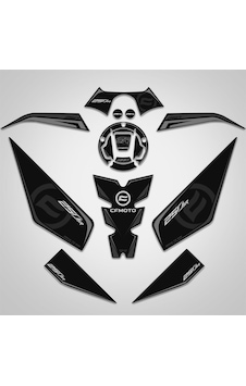 Cf moto 250sr Full Tank Pad Set Siyah Gri 250 SR Cf moto 250sr Full Tank Pad Set Siyah Gri 250 SR