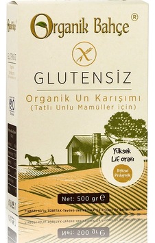 Organik Bahçe Glutensiz Tatlı Unlu Mamüller İçin Organik Un Karışımı 500 G Organik Bahçe Glutensiz Tatlı Unlu Mamüller İçin Organik Un Karışımı 500 G