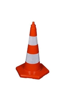 Pvc Trafik Konisi 75 Cm Reflektörlü Pvc Trafik Konisi 75 Cm Reflektörlü
