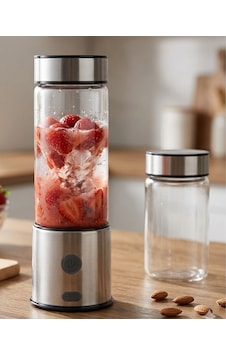 Usb Type C Şarjlı Cam Blender 6 Bıçaklı Smoothie Ve Shake Blender Usb Type C Şarjlı Cam Blender 6 Bıçaklı Smoothie Ve Shake Blender