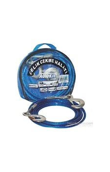 Autokit Çelik Çekme Halatı Çeki Halatı 6mm 4 Metre