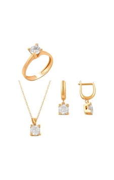 Tektaş Üçlü Set 7.10 Gram 14 Ayar Altın