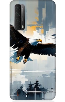 Huawei P Smart 2021 Uyumlu Uçan Kartal Desenli Silikon Kılıf Huawei P Smart 2021 Uyumlu Uçan Kartal Desenli Silikon Kılıf