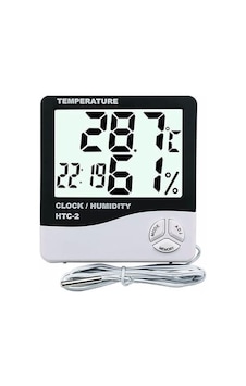 Sanec Htc-2 Dijital Termometre Sıcaklık Ve Nem Ölçer Problu