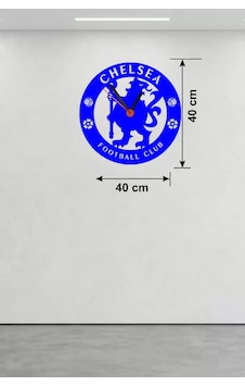 Chelsea Fc Logolu Ahşap Duvar Saati - 40x40 Cm Taraftar Hediyesi Çok Renkli Chelsea Fc Logolu Ahşap Duvar Saati - 40x40 Cm Taraftar Hediyesi Çok Renkli