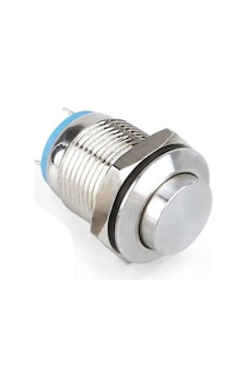 Swion 12mm Işıksız Metal Buton 2p Çıkık Yaylı Swion 12mm Işıksız Metal Buton 2p Çıkık Yaylı