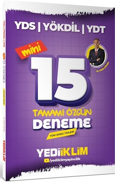 Yediiklim Yayınları 2026 Yds Yökdil Ydt Tüm Soru Tipleri Tamamı Özgün Mini 15 Deneme Yediiklim Yayınları 2026 Yds Yökdil Ydt Tüm Soru Tipleri Tamamı Özgün Mini 15 Deneme