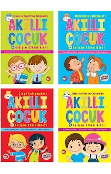 Okul Öncesi Akıllı Çocuk Gelişim Etkinlikleri Seti 4 Kitap 3+ Okul Öncesi Akıllı Çocuk Gelişim Etkinlikleri Seti 4 Kitap 3+