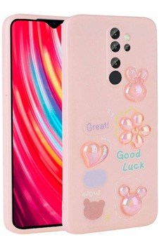 Xiaomi Redmi Note 8 Pro Kılıf Kabartma Figürlü Parlak Toys Silikon Kapak