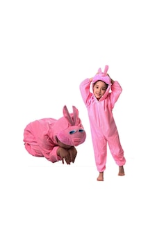 Çocuk Tavşan Kostümü Pembe Renk 2-3 Yaş Çocuk Tavşan Kostümü Pembe Renk 2-3 Yaş