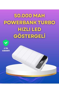 Lightning Ve Type-c Girişli 50000mah Powerbank Çok Renkli Lightning Ve Type-c Girişli 50000mah Powerbank Çok Renkli