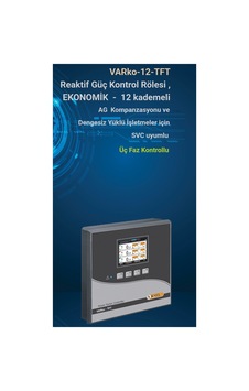 Varko-12-tft Reaktif Güç Kontrol Rölesi Ekonomik - 12 Kademeli S