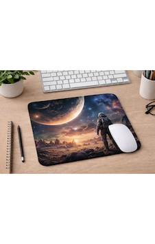 Astronot Uzay Temalı Mousepad 21x17,5 Cm Kaymaz Tabanlı Gaming Mouse Pad Bilim Kurgu Tasarım Astronot Uzay Temalı Mousepad 21x17,5 Cm Kaymaz Tabanlı Gaming Mouse Pad Bilim Kurgu Tasarım