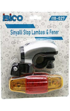2in1 Bisiklet 5 Led Fener - Sinyalli Stop Lamba Pilli 5332 Açık Bej 2in1 Bisiklet 5 Led Fener - Sinyalli Stop Lamba Pilli 5332 Açık Bej
