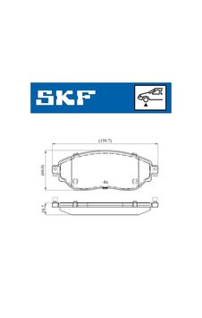 Skf Vkbp80012 Ön Fren Balata Renault Trafıc Iıı 15 Opel Vıvaro B 15 410608638r-410601073r-4423332 Skf Vkbp80012 Ön Fren Balata Renault Trafıc Iıı 15 Opel Vıvaro B 15 410608638r-410601073r-4423332