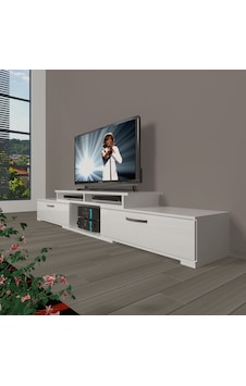 Decoraktiv Flex 130 Mdf Tv Ünitesi Tv Sehpası Beyaz