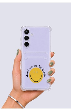 Northcity Galaxy Uyumlu S25 Fe Kartlıklı Gülücük Desenli Kılıf Northcity Galaxy Uyumlu S25 Fe Kartlıklı Gülücük Desenli Kılıf