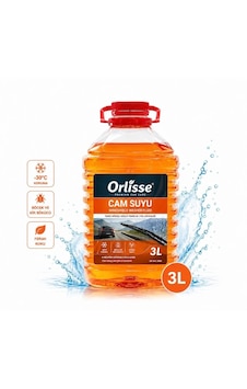Orlisse Beauty Cosmetic Orlisse Mavi Cam Suyu 3 Litre - Güçlü Böcek Ve Kir Sökücü, İz Bırakmaz