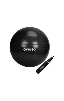 Avessa Pilates Topu 55 cm Siyah Pompalı Avessa Pilates Topu 55 cm Siyah Pompalı
