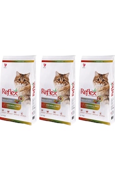Reflex Tavuklu Renkli Taneli Yetişkin Kedi Maması 3 x 2 KG Reflex Tavuklu Renkli Taneli Yetişkin Kedi Maması 3 x 2 KG